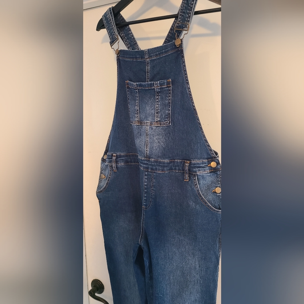 Ripe Denim Maternity Overalls US 10